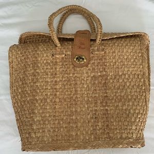 Vintage straw bag from Hawaii